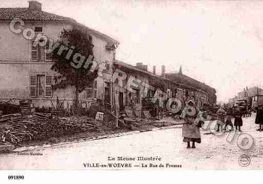 Ville de VILLEENWOEVRE, carte postale ancienne