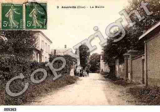 Ville de ANSERVILLE, carte postale ancienne