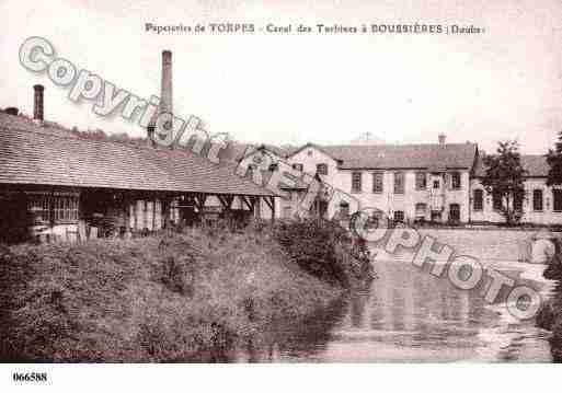 Ville de BOUSSIERES, carte postale ancienne