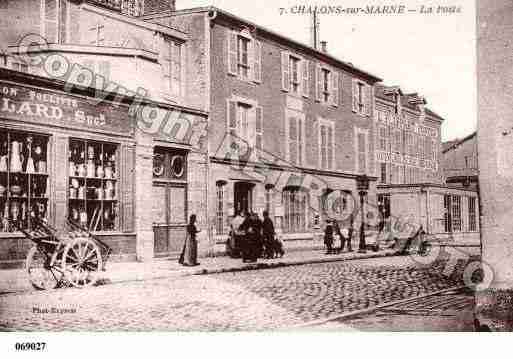 Ville de CHALONSSURMARNE, carte postale ancienne