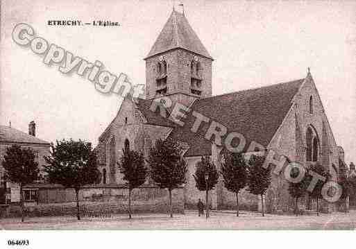 Ville de ETRECHY, carte postale ancienne