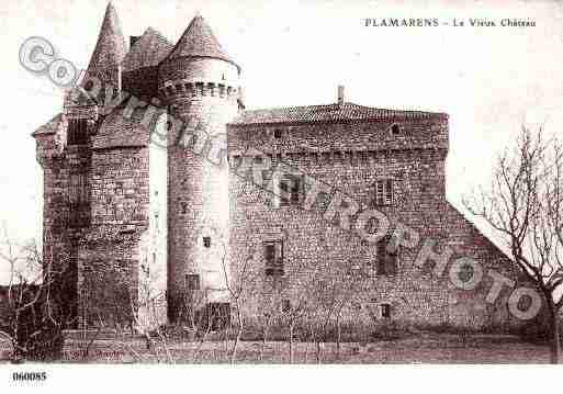 Ville de FLAMARENS, carte postale ancienne