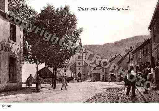 Ville de LUTZELBOURG, carte postale ancienne