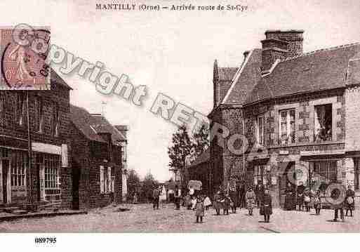 Ville de MANTILLY, carte postale ancienne