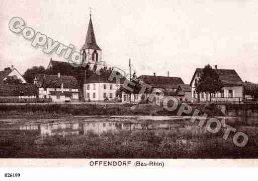 Ville de OFFENDORF, carte postale ancienne