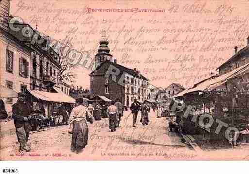 Ville de PROVENCHERESSURFAVE, carte postale ancienne