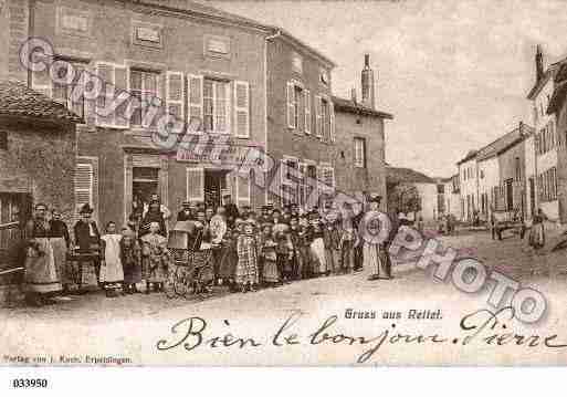 Ville de RETTEL, carte postale ancienne