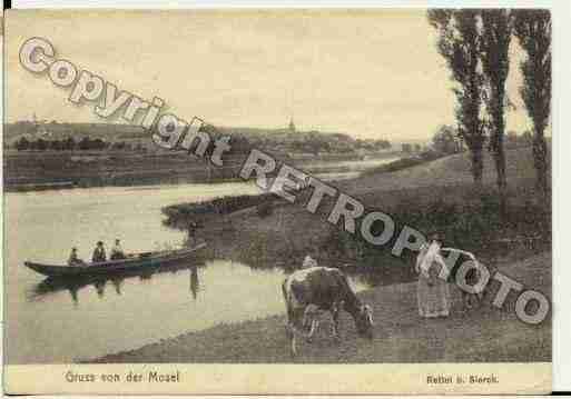 Ville de RETTEL, carte postale ancienne