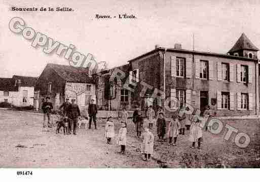 Ville de ROUVES, carte postale ancienne