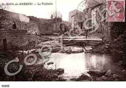 Ville de SAINTJEANDEBARROU, carte postale ancienne