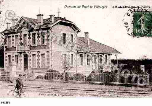 Ville de SALLEBOEUF, carte postale ancienne