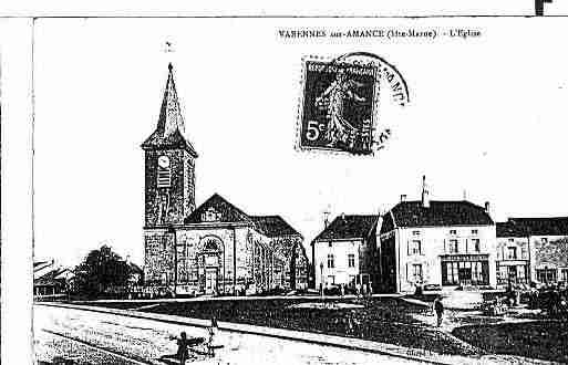 Ville de VARENNESSAMANCE, carte postale ancienne