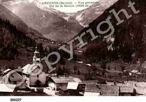 Ville de ARECHES, carte postale ancienne