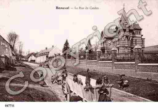 Ville de BEAUVAL, carte postale ancienne