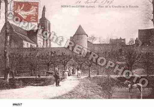 Ville de BONNYSURLOIRE, carte postale ancienne