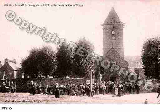 Ville de BRIX, carte postale ancienne