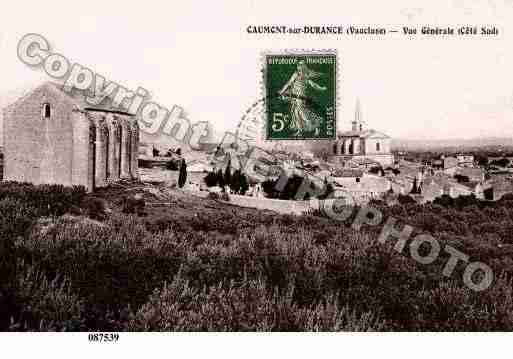 Ville de CAUMONTSURDURANCE, carte postale ancienne