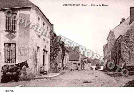 Ville de COURCERAULT, carte postale ancienne