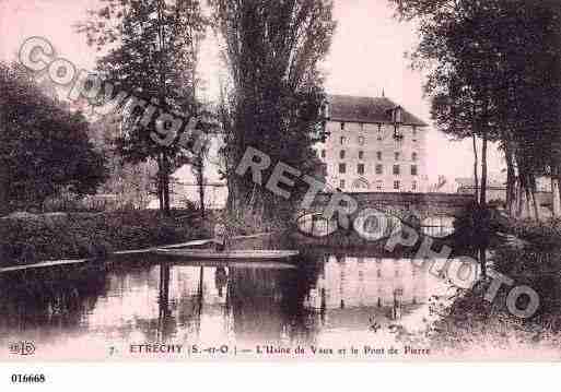 Ville de ETRECHY, carte postale ancienne