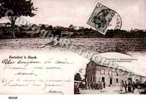Ville de EVENDORF, carte postale ancienne