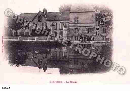 Ville de GLAIGNES, carte postale ancienne