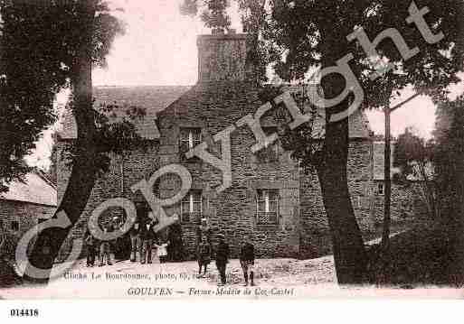 Ville de GOULVEN, carte postale ancienne