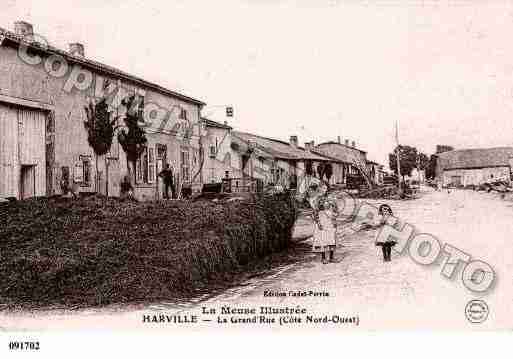 Ville de HARVILLE, carte postale ancienne