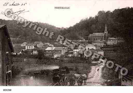 Ville de HERSERANGE, carte postale ancienne