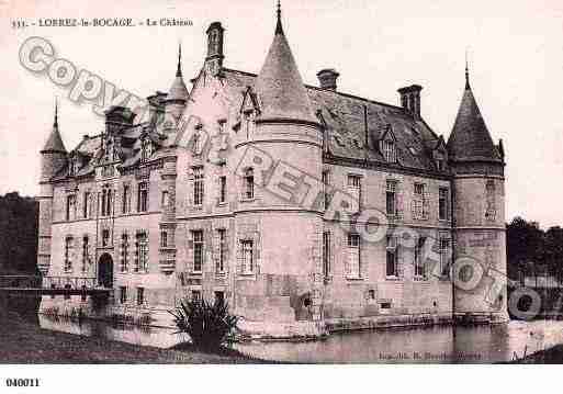 Ville de LORREZLEBOCAGEPREAUX, carte postale ancienne