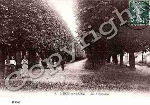 Ville de MUSSYSURSEINE, carte postale ancienne