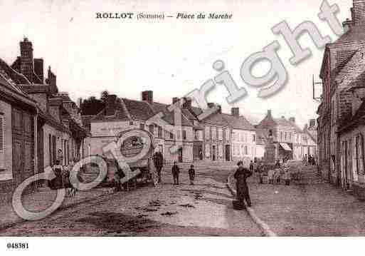 Ville de ROLLOT, carte postale ancienne