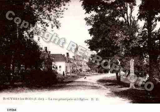 Ville de ROUVRESLESBOIS, carte postale ancienne