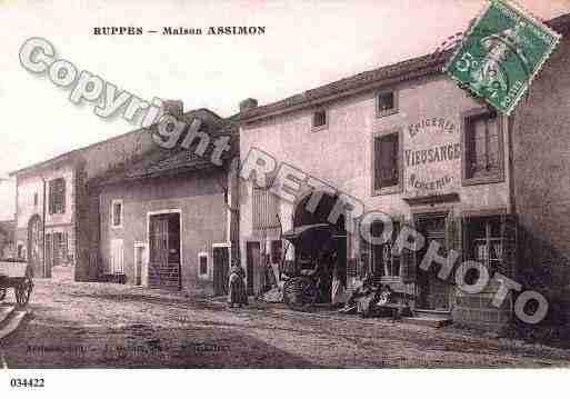 Ville de RUPPES, carte postale ancienne