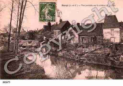 Ville de SARGESURBRAYE, carte postale ancienne