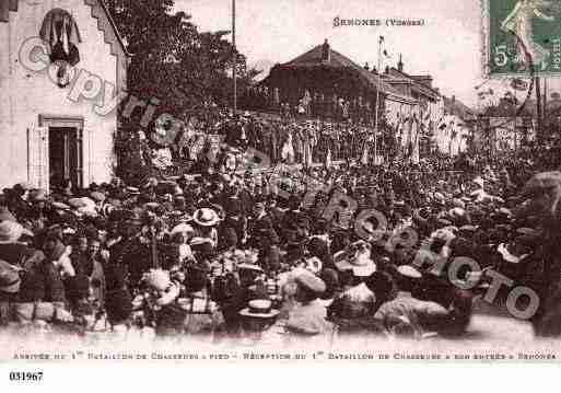 Ville de SENONES, carte postale ancienne