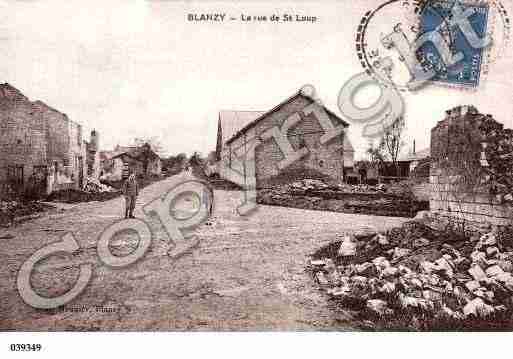 Ville de BLANZYLASALONNAISE, carte postale ancienne