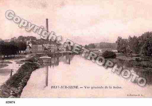 Ville de BRAYSURSEINE, carte postale ancienne