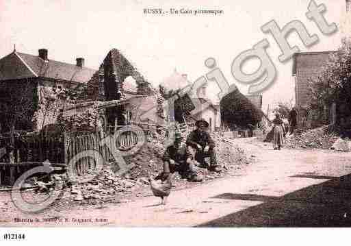 Ville de BUSSYLAPESLE, carte postale ancienne