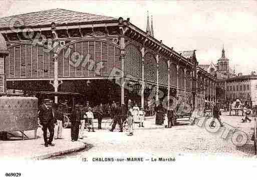 Ville de CHALONSSURMARNE, carte postale ancienne