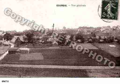 Ville de COURGIS, carte postale ancienne