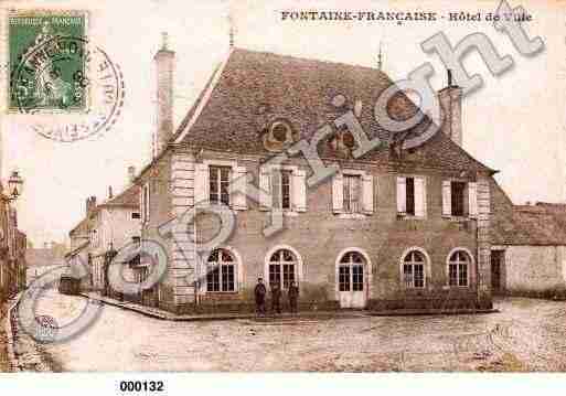Ville de FONTAINEFRANCAISE, carte postale ancienne