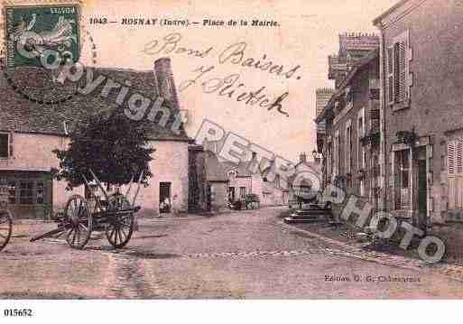 Ville de ROSNAY, carte postale ancienne