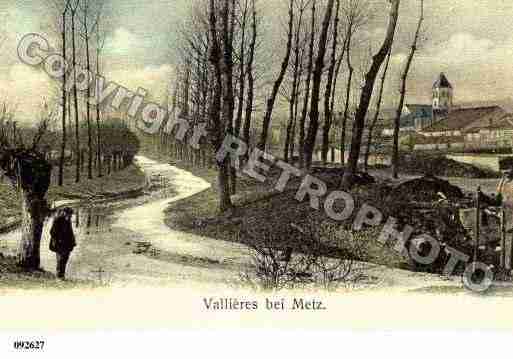 Ville de VALLIERES, carte postale ancienne