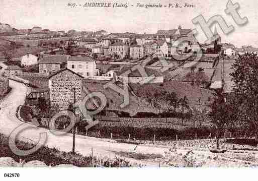 Ville de AMBIERLE, carte postale ancienne