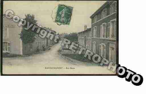 Ville de BANNONCOURT, carte postale ancienne
