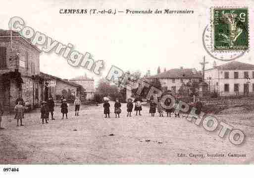 Ville de CAMPSAS, carte postale ancienne