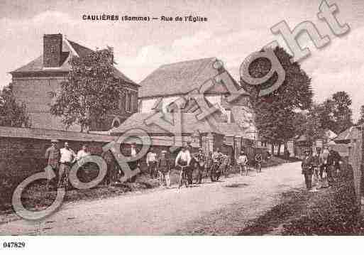 Ville de CAULIERES, carte postale ancienne