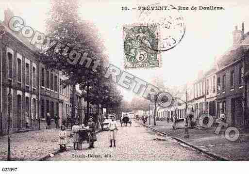 Ville de FREVENT, carte postale ancienne