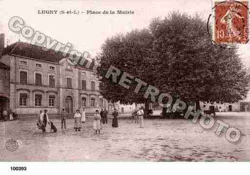 Ville de LUGNY, carte postale ancienne