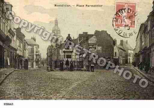 Ville de MONTDIDIER, carte postale ancienne